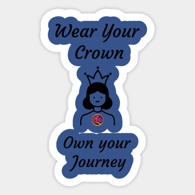 wear your crown Sticker by FirstClassQueen